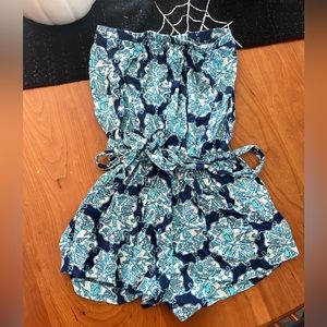 Lilly Pulitzer strapless romper
